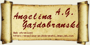 Angelina Gajdobranski vizit kartica
